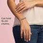 PANDORA Jewelry Moments Heart Clasp Snake Chain Rose Bracelet