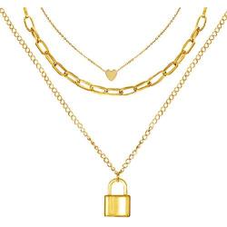 CLASSYZINT Lock Necklaces for Women Cute Padlock Necklaces Chain Necklaces with Lock Pendant Lock and Key Jewelry