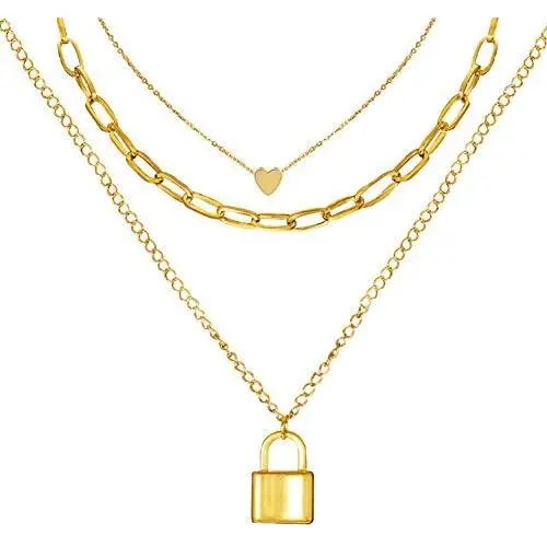 CLASSYZINT Lock Necklaces for Women Cute Padlock Necklaces Chain Necklaces with Lock Pendant Lock and Key Jewelry CLASSYZINT Lock Necklaces for Women Cute Padlock Necklaces Chain Necklaces with Lock Pendant Lock and Key Jewelry