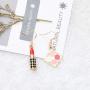 WSNANG Lipstick 3D Earrings Estheticians Gift Makeup Artist Jewelry Gift for Women Teens Girl