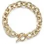 JINBAOYING Gold Bracelets for Women Fashion Unique Wide Cuban Curb Link Bracelet Gold Link Bracelets with CZ Adjustable Stainless Steel Women Link Charm Bracelets