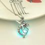 ZMJK Luminous Dragon Pendant Necklace Jewelry Fluorescent Flying Dragon Necklace for Woman Girl