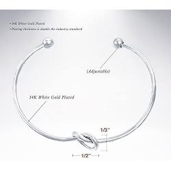 PAVOI 14K Gold Plated Forever Love Knot Infinity Bracelets for Women | Gold Bracelet for Women
