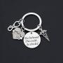 BAUNA Doctor Appreciation Gift Doctor Keychain with Caduceus Charm She Believed She Could So She Did Medical Doctor Jewelry