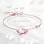 NINAMAID Valentines Day Gifts for Her Silver Bracelet for Women Rose Gold Jewelry Gifts for Wife Charm Tennis Bracelets for Teen Girls Adjustable Chain Mothers Day Bracelets NINAMAID Valentines Day Gifts for Her Silver Bracelet for Women Rose Gold Jewelry Gifts for Wife Charm Tennis Bracelets for Teen Girls Adjustable Chain Mothers Day Bracelets