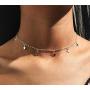 Gold Star Choker Necklace Silver Star Necklace for Women Dainty Choker Necklace Silver Gold Choker Necklaces Brandy Melville Jewelry