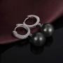ZowBinBin Earrings 925 Sterling Silver Pearl Earrings for Women Fashion Hoop/Omega/Drop/Hook Pearl Earrings 8mm 10mm 13mm