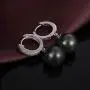 ZowBinBin Earrings 925 Sterling Silver Pearl Earrings for Women Fashion Hoop/Omega/Drop/Hook Pearl Earrings 8mm 10mm 13mm