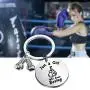 WSNANG Boxing Gift Just a Girl Who Loves Boxing Keychain Boxing Glove Keychain Boxing Lovers Gift Boxing Workout Gift Fitness Gift