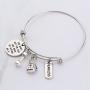 SEIRAA Fitness Bracelet You Dont Get The Ass You Want by Sitting On It Bangle Workout Gift for Her
