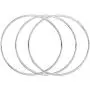 Tripmark Classic 6pcs Lots 925 Silver Thin Round Stackable Polished Bangle Bracelet with Fresh Simple Style Bracelet Cuff Bangle