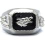 Howling Wolf Ring for Men, Retro Wolf Totem Rings, Norse Viking Wolf Head Ring, Punk Wolf Signet Rings, Tribal Amulet Ring, Gothic Animal Wolf Jewelry Gift for Men Boys