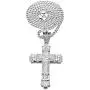 maket 2018 Mens Fashion Jewelry 18K Gold / 925 Silver Plated Diamond Stainless Steel Cross Pendant Necklace Chain maket 2018 Mens Fashion Jewelry 18K Gold / 925 Silver Plated Diamond Stainless Steel Cross Pendant Necklace Chain