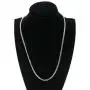 TRUSUPER Jewelry 3.5mm Titanium Steel Mens Beveled Curb Link Chain Silver Necklace, 18'',20'',22'',24'',26'',28'',30