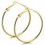 Hoop Earrings 2mm Thick 14K Gold Colored Lightweight Earrings for Women Girls Hoop Earrings 2mm Thick 14K Gold Colored Lightweight Earrings for Women Girls