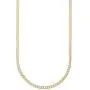 14K Solid Yellow Gold 1.8mm Cuban Curb Link Chain Necklace- Made in Italy- lobster claw clasp