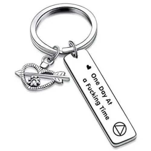 Inspirational Jewelry AA Keychain for Sober Friends Gift Recovery Sobriety Gift Inspirational Jewelry AA Keychain for Sober Friends Gift Recovery Sobriety Gift