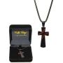 Faith Forge Baseball Cross Necklace + Jewelry Box & Prayer Card I Can do All Things Bible Verse Quote - Stainless Steel Baseball Chain - Baseball Gifts for Athletes