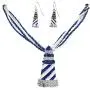 Gypsy Jewels Mixed Sealife Nautical Boutique Large Statement Silver Tone Necklace & Dangle Earrings Set Gypsy Jewels Mixed Sealife Nautical Boutique Large Statement Silver Tone Necklace & Dangle Earrings Set