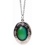 Acchen Mood Necklace Palace Gem Photo Frame Change Color Emotion Feeling Pendant Necklace Acchen Mood Necklace Palace Gem Photo Frame Change Color Emotion Feeling Pendant Necklace
