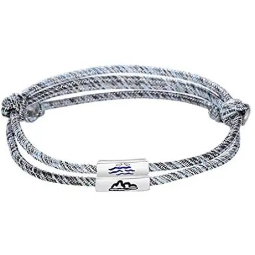 Handmade Weave A Solemn Pledge of Love Heart Mountain Sea Pattern Bracelets Earth Gravity Circle Magnet Bell Braided Bangle for Women Men Lovers Valentines Jewelry Gifts Handmade Weave A Solemn Pledge of Love Heart Mountain Sea Pattern Bracelets Earth Gravity Circle Magnet Bell Braided Bangle for Women Men Lovers Valentines Jewelry Gifts