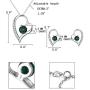 EleQueen 925 Sterling Silver Heart Jewelry Set for Women CZ Forever Love Heart Pendant Necklace Stud Earrings, Rolo Chain 20