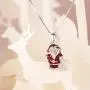 NINAQUEEN Charms Gifts Santa Claus 925 Sterling Silver Pendant Necklace with Peace Sign, Jewelry Gifts for Her Birthday Gift for Women Girl