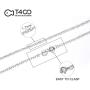 T400 925 Sterling Silver 1.7mm Rope Cable Curb Link Chain Necklace 16 18 20 24 30 inch for Women Men Boys Gift