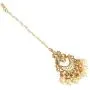 GLINT STORE Indian Girl Pearl Teeka Bridal Maang Tikka for Wedding Indian Jewelry for Women