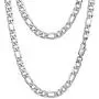 PROSTEEL 316L Stainless Steel Figaro Chain Necklace for Men/Women, Black/18K Real Gold Plated, 4mm to 13mm, 14inch to 30inch, Come Gift Box PROSTEEL 316L Stainless Steel Figaro Chain Necklace for Men/Women, Black/18K Real Gold Plated, 4mm to 13mm, 14inch to 30inch, Come Gift Box