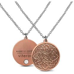 VITEROU Magnetic Pure Copper Therapy Celtic knot Pendant Necklace with Healing Magnets Pain Relief for Neck Arthritis Migraine Headaches Shoulders and Back,3500 Gauss