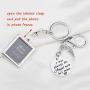 KUIYAI Memorial Keychain I was Always His Angel Now Hes Mine Memorial Picture Frames in Memory of Loved One Sympathy Gift
