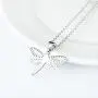 925 Sterling Silver Insect Jewelry Cubic Zirconia Dragonfly Pendant Necklace for Women Ladies Teen Girls Birthday Gifts 925 Sterling Silver Insect Jewelry Cubic Zirconia Dragonfly Pendant Necklace for Women Ladies Teen Girls Birthday Gifts