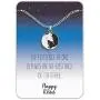 Wolf Ying Yang Necklace – Friendship, Love, and Balance Pendant – Cute Silver Charm with Message Card