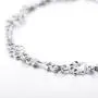 LUHE Paw and Bone Bracelets,Anklets 925 Sterling Silver Dog Bone Paw Print Ankle Bracelets for Women Girls (Silver)