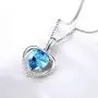 YAZILIND Eternal Love Heart Platinum Plated Cubic Zirconia Necklace Pendant Jewelry Gift for Her YAZILIND Eternal Love Heart Platinum Plated Cubic Zirconia Necklace Pendant Jewelry Gift for Her
