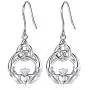 INFUSEU Sterling Silver Celtic Knot Dangle Earrings for Women Girls Irish Good Luck Charm Jewelry Gifts INFUSEU Sterling Silver Celtic Knot Dangle Earrings for Women Girls Irish Good Luck Charm Jewelry Gifts