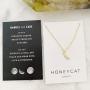 HONEYCAT California Necklace in Gold, Rose Gold, or Silver | Minimalist, Delicate Jewelry