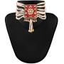 I Jewels Gold Plated Indian Bollywood Padmavati Pearl & Kundan Necklace with Earrings for Women (ML118)