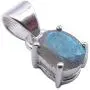 SilverStarJewel 925 Sterling Silver Labradorite Necklace Pendant 1.8 cm Gems Jewelry SilverStarJewel 925 Sterling Silver Labradorite Necklace Pendant 1.8 cm Gems Jewelry