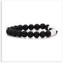 Xusamss Yoga Religious Cross Turquoise Bracelet Natural Stone Lava Rock Beads Oil Diffuser Bracelet,7 1/2 Wrist