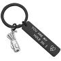 MAOFAED Golfer Keychain Youre My Hole in One Golfer Anniversary Keychain Golf Gift for Boyfriend Husband