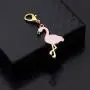 UJIMS Flamingo Lovers Gift Pink Enamel Flamingo Necklace Earring Set for Women Girl Flamingo Jewelry BFF Motivational Gift