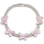 Ingemark Hip Hop Colorful Butterfly Choker Necklace Shiny Crystal Cuban Chain Link Necklace for Women Girls Fashion Jewelry