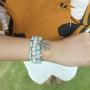FANCY SHINY Gemstone Bead Bracelets Tree of Life Charms Yoga Healing Stone Bracelet Set for Women