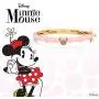 Disney Minnie Mouse Jewelry, Pink Glitter Bangle Bracelet with Yellow Gold Plating Disney Minnie Mouse Jewelry, Pink Glitter Bangle Bracelet with Yellow Gold Plating