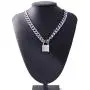 RJLPKE Mens Sliver Padlock Necklace - Stainless Steel Necklace Mens/Punk Handmade Necklace/Mens Best Gift/Best Gift for Friends Selling Point