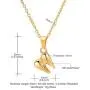U7 Dental Necklace Mini Cute Teeth Pendant Rolo Chain Stainless Steel / 18K Gold Plated Tooth Necklaces