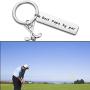 HOLLP Daddy Keyring Golf Gift for Fathers Day Dad Jewelry Golf Charm Father Keyring Best Daddy by Par Keychain