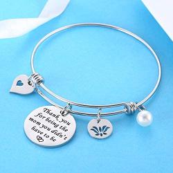 Nimteve Mother in Law Gifts Bracelet Bangle Jewelry for Step Daughter for Women Girls